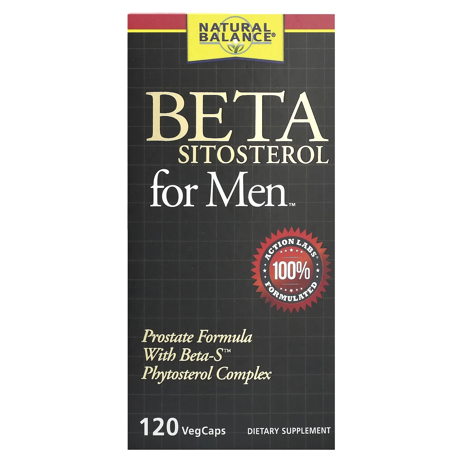 Natural Balance, Бета-ситостерол для мужчин, 120 растительных капсул (Товар снят с продажи) 