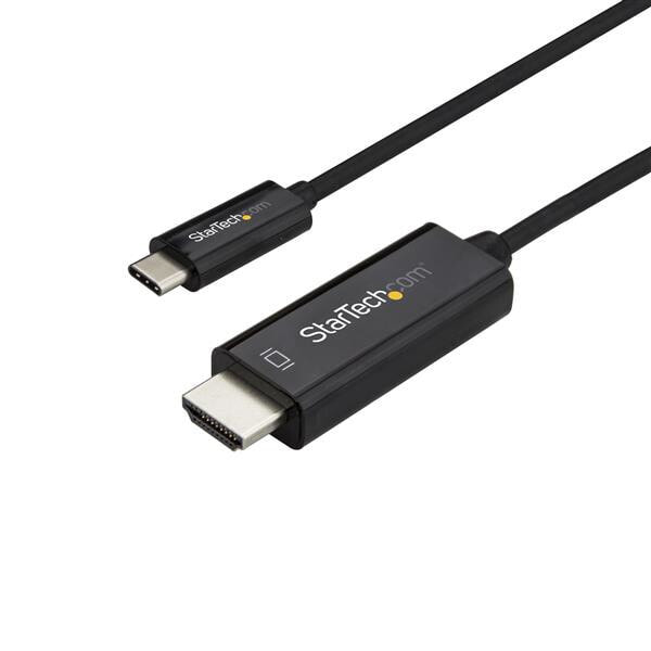 StarTech.com CDP2HD2MBNL видео кабель адаптер 2 m USB Type-C HDMI Черный