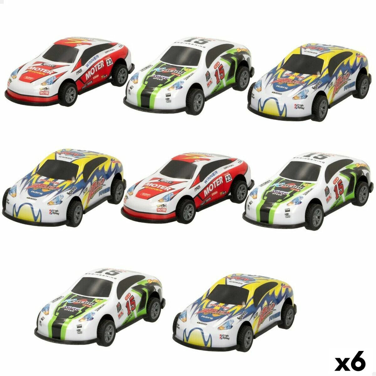 Набор машинок Speed & Go 8,9 x 2,7 x 4 cm (6 штук)