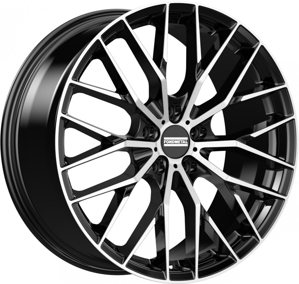 Колесный диск литой Fondmetal Makhai glossy black machined 8.5x19 ET25 - LK5/112 ML66.5