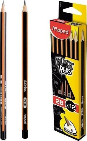 Maped Pencil Blackpeps 2B (12 pcs) MAPED