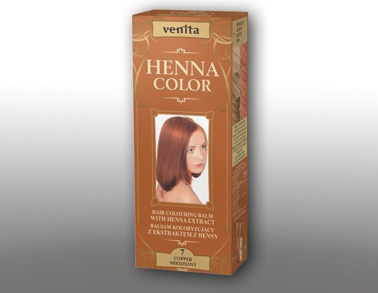 Оттеночное или камуфлирующее средство для волос Venita Ziołowe Balsamy Henna Color 7 Miedziany 75ml