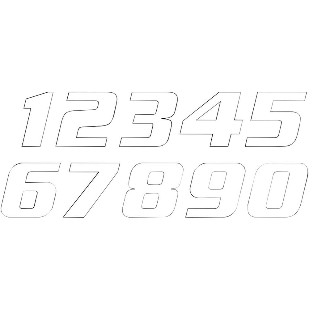 BLACKBIRD RACING #5 20x25 cm Number Stickers