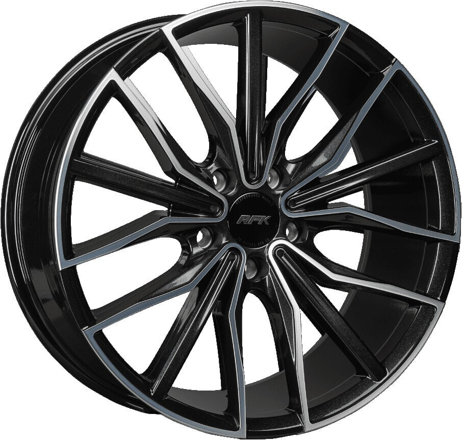 Колесный диск литой RFK Wheels GLS301 metallic black machined face 9.5x20 ET35 - LK5/108 ML82