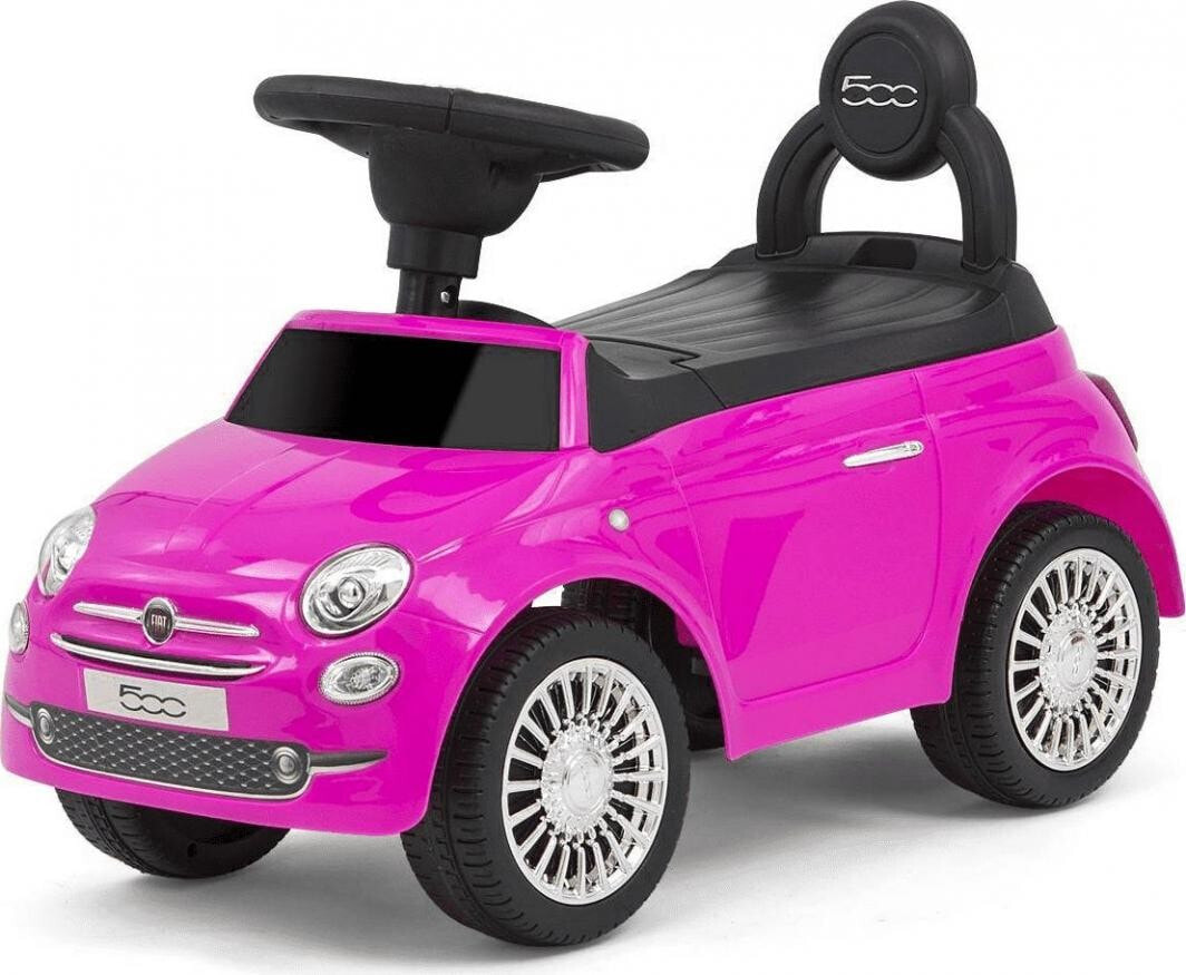 Детская каталка или качалка для малышей Milly Mally Pojazd Fiat 500 Pink