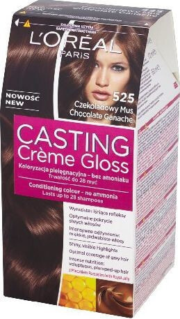 Loreal Paris Casting Creme Gloss 525 Безаммиачная крем-краска для волос, оттенок шоколадный фондан