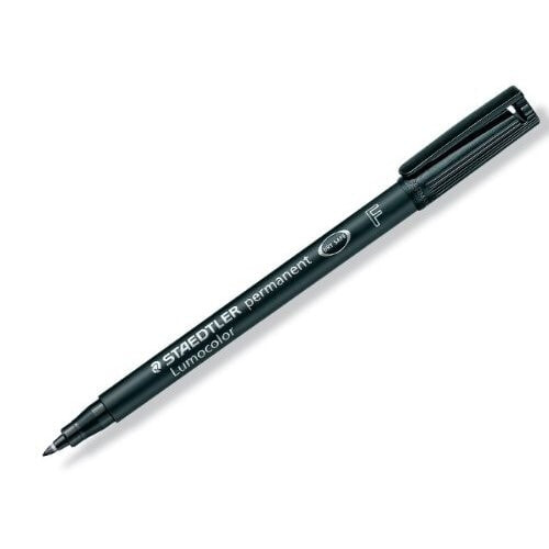 Staedtler 318-9 перманентная маркер Пулевидный наконечник Черный 10 шт