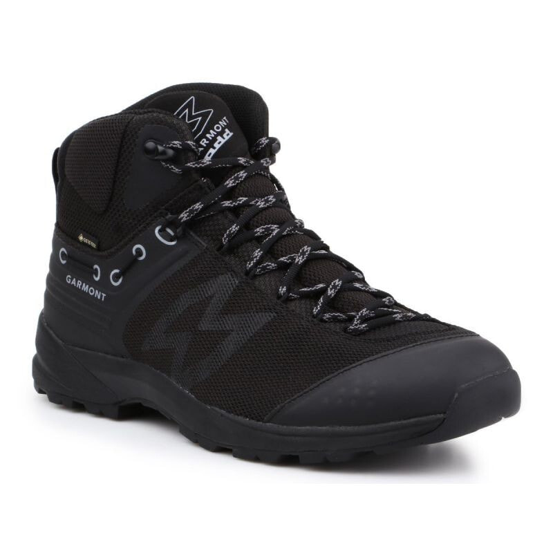 Мужские кроссовки спортивные треккинговые черные кожаные высокие демисезонные Garmont Karakum 2.0 GTX M 481063-214 shoes