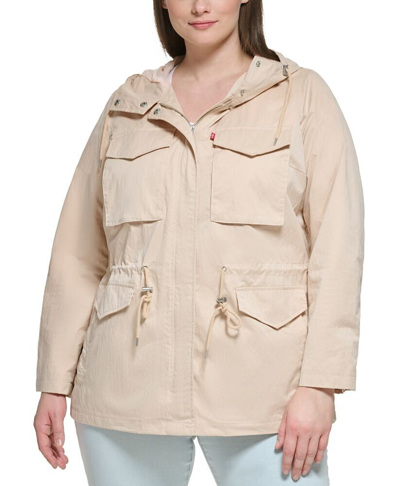 Levi's plus Size Zip-Front Long-Sleeve Hooded Jacket