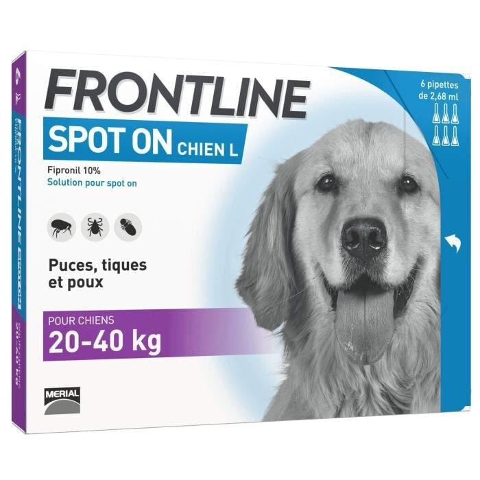 FRONTLINE Spot On Dog 20-40 кг - 6 пипеток