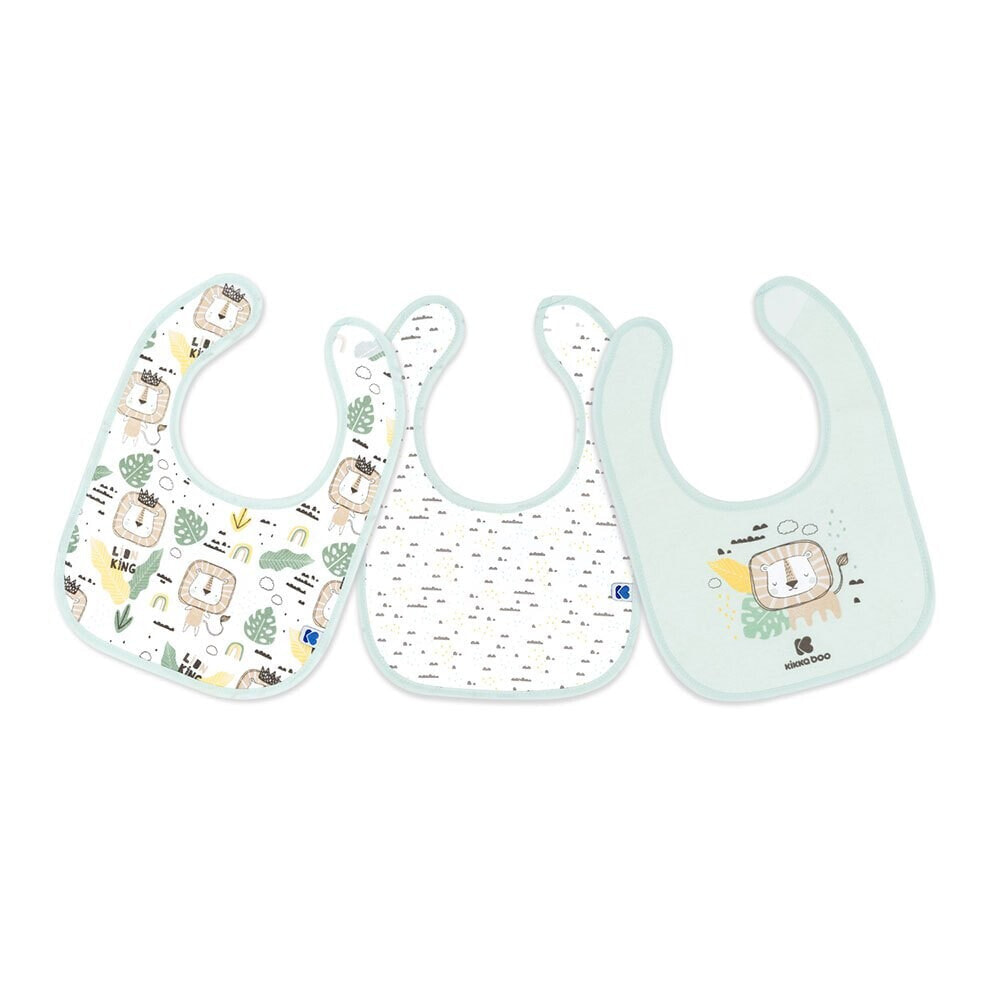 KIKKABOO Savanna Cotton 3 Bib Set