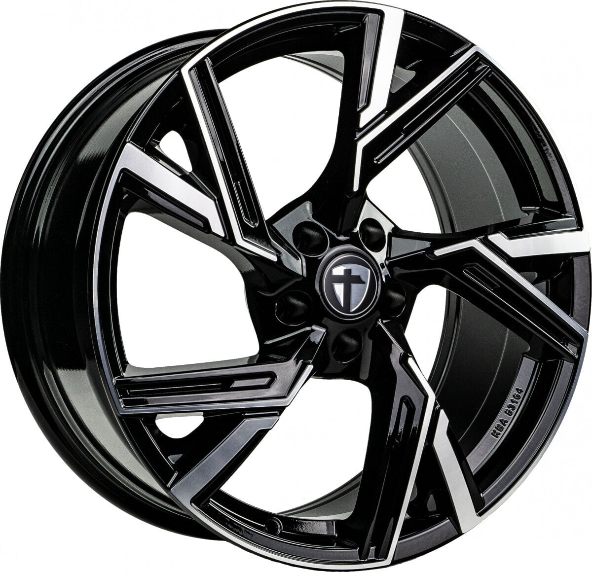 Колесный диск литой Tomason AR1 black diamond polished 8.5x19 ET35 - LK5/112 ML66.6