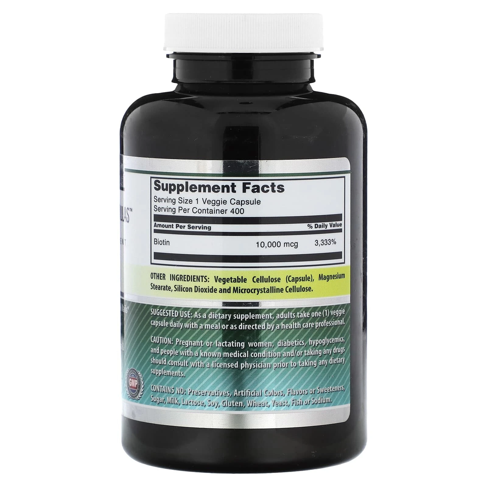 Biotin, 10,000 mcg, 200 Veggie Capsules