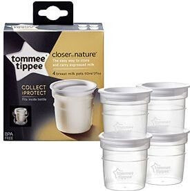 Tommee Tippee Milk container white 4x60ml (TT0142)