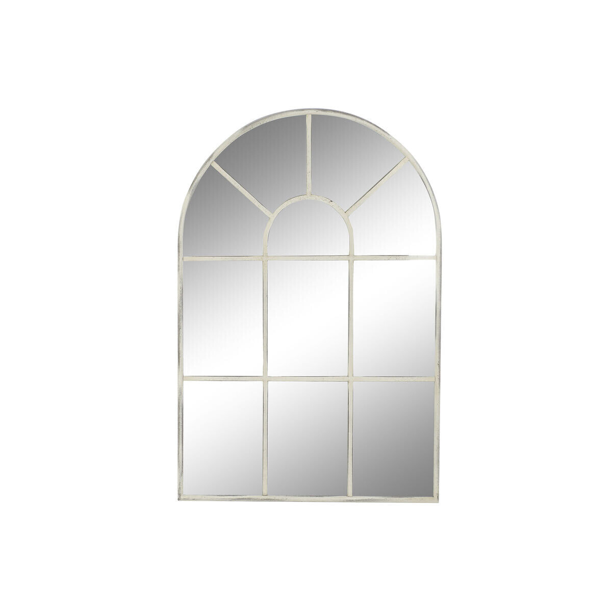 Wall mirror DKD Home Decor 82 x 2,5 x 122 cm Metal White Vintage Window