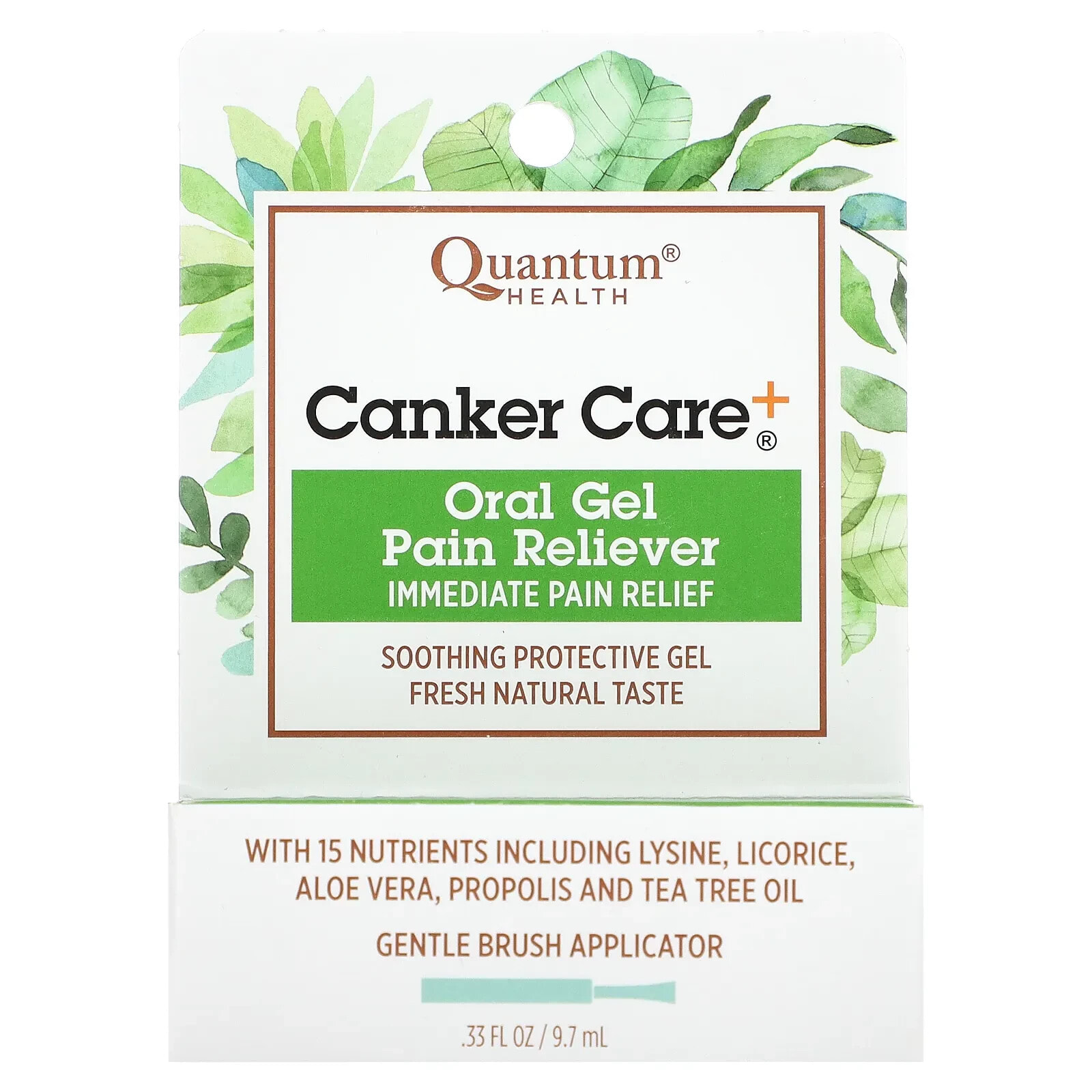 Canker Care+, Oral Gel Pain Reliever, .33 fl oz (9.7 ml)