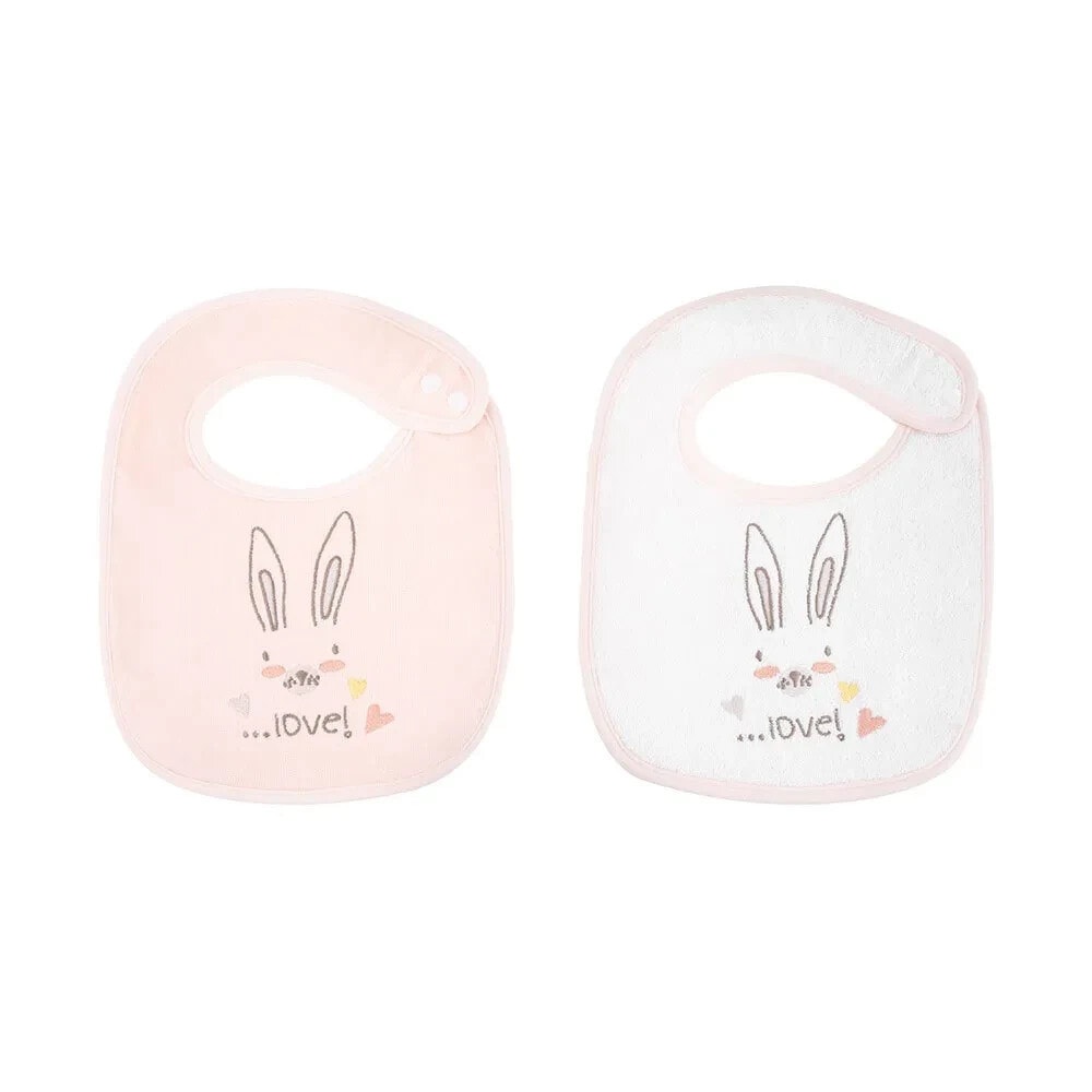 KIKKABOO Set Of 2 Baberos De Rizo Rabbits In Love