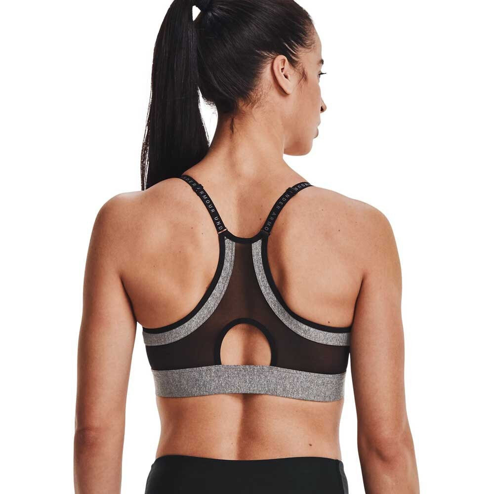 Low support. 1310458 Armour Mid Keyhole Heather Bra. Топ бра under Armour. Спортивный топ бра under Armour. Armour Mid Keyhole Bra.