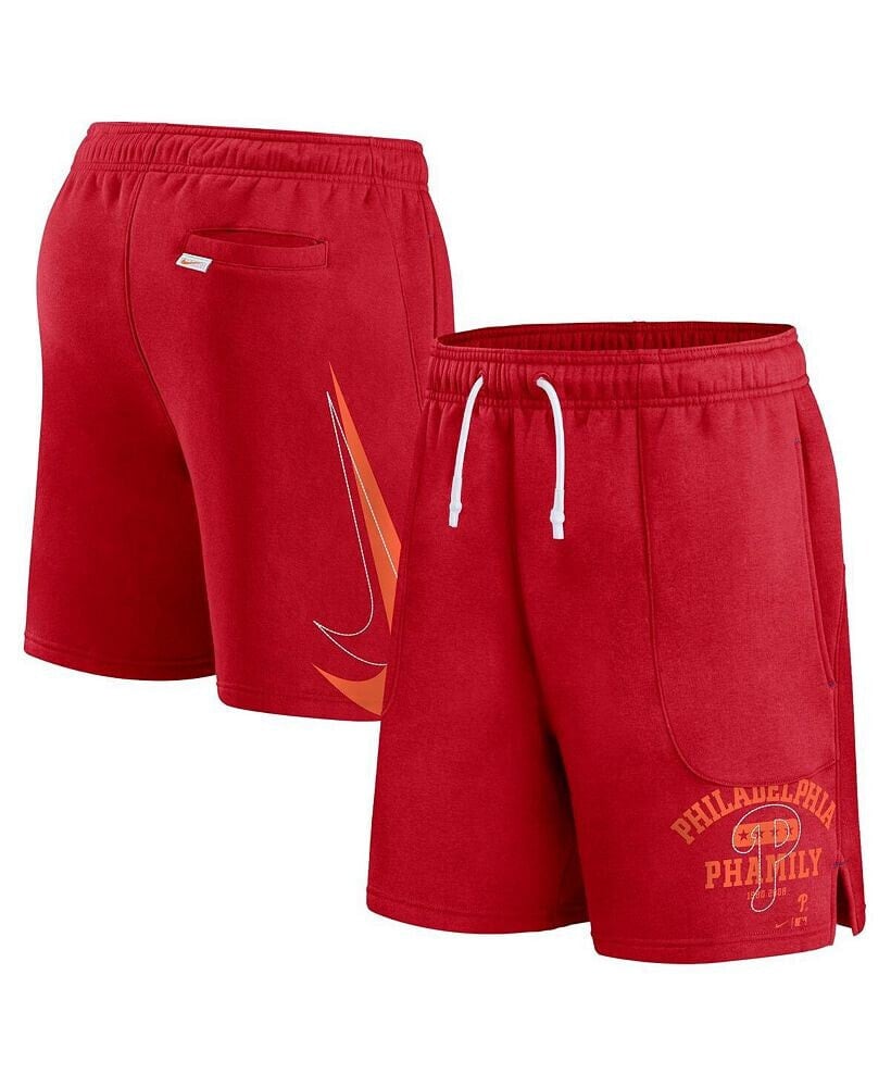 Nike men's Red Philadelphia Phillies Statement Ball Game Shorts