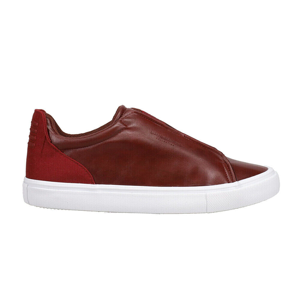 London Fog Francis Low Slip On Mens Red Sneakers Casual Shoes CL30373M-R