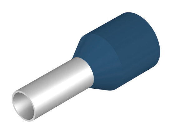 Weidmüller H2.5/12DS BL - Pin terminal - Straight - Blue - Metallic - 2.5 mm² - 12 mm - 8 mm