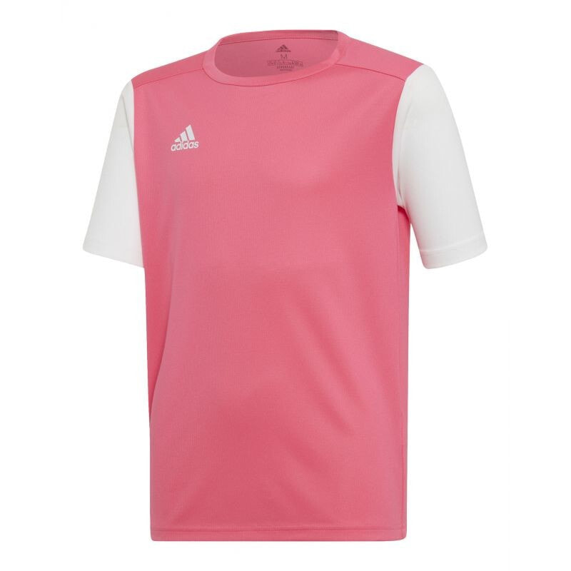 Мужская спортивная футболка розовая с логотипом Tee adidas Estro 19 Jr DP3228