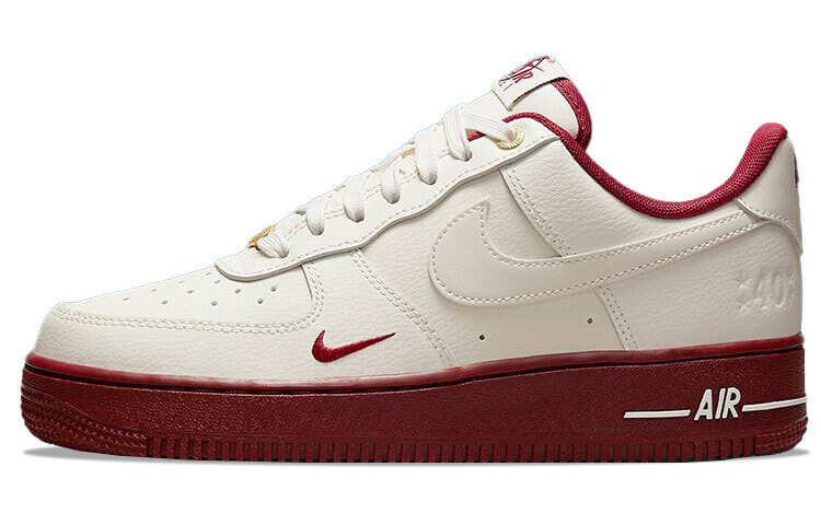 Nike Air Force 1 Low '07 se 潮流 低帮 板鞋 女款 米白红 / Кроссовки Nike Air Force 1 Low '07 SE DQ7582-100