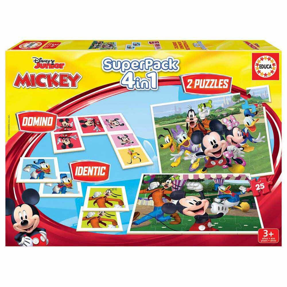 Educa borras 81 Pieces El Abecedario Mickey And Friends Wooden Puzzle  Multicolor