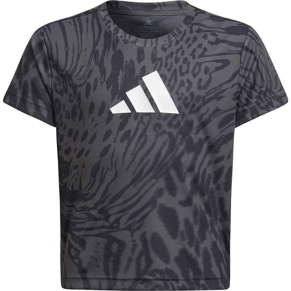 ADIDAS Aeroready Sport Icons Animal Print Short Sleeve T-Shirt
