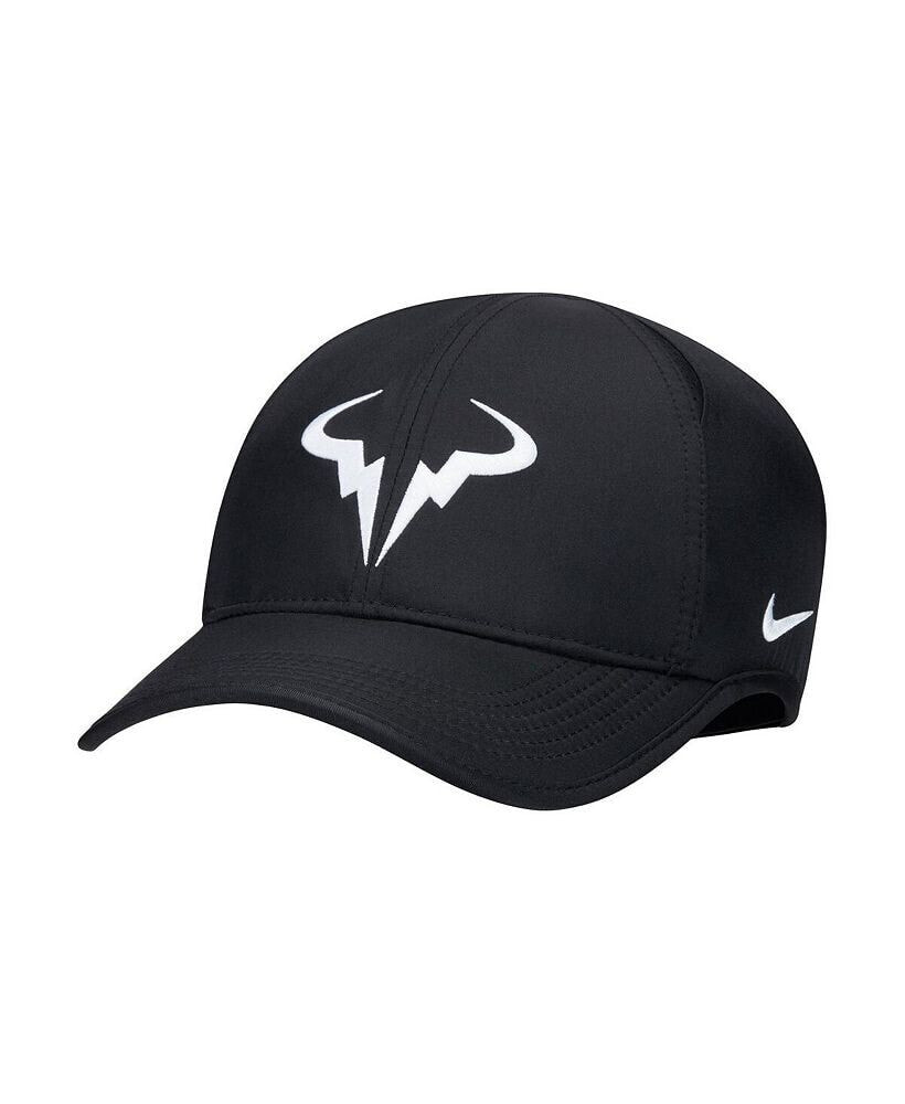 Nike men's Black Rafael Nadal Featherlight Club Performance Adjustable Hat