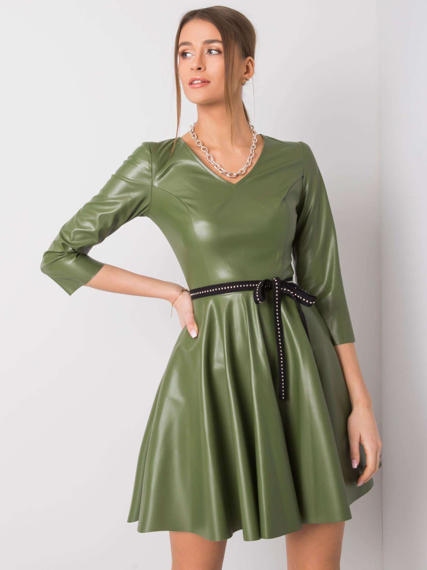 Платье-LK-SK-508397.18X-зеленый