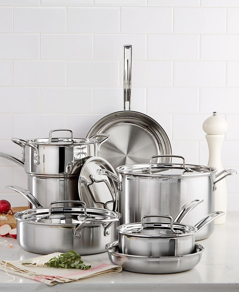 Cuisinart multiclad Pro Tri-Ply Stainless Steel 12 Piece Cookware Set