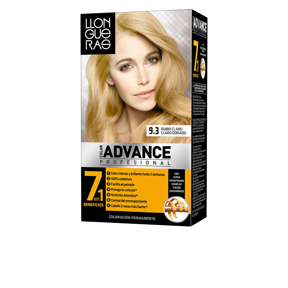 Llongueras Color Advance Permanent Hair Color No.9,3 Light Blond Light Golden Перманентная краска для волос, оттенок светло-золотисто-русый