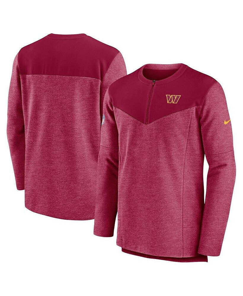 Nike men's Burgundy Washington Commanders Sideline Lockup Performance Quarter-zip Jacket