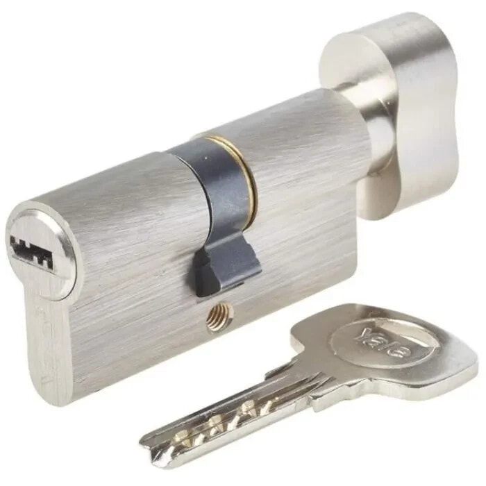 YALE Knob Lock Cylinder - Fr Auen- / Eingangstr - 6 Stifte - 4 Schlssel - 30 x 30 mm
