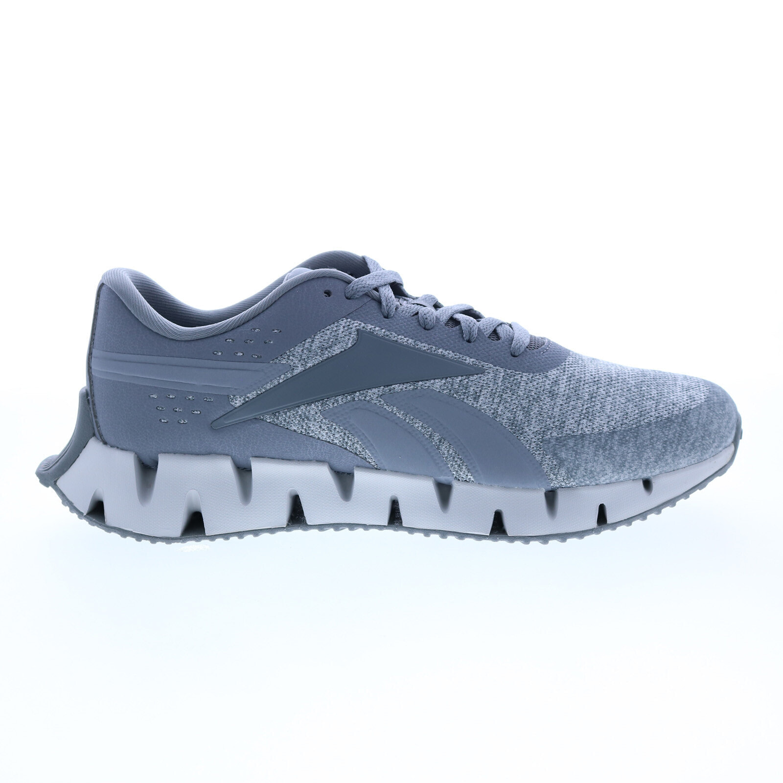 Reebok Zig Dynamica 2.0 HQ5896 Mens Gray Canvas Athletic Running Shoes