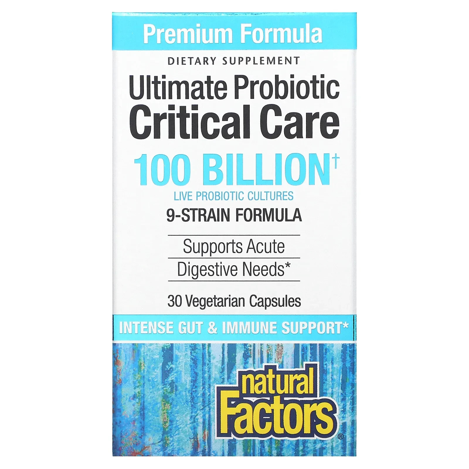 Ultimate Probiotic, Critical Care, 100 Billion CFU, 30 Vegetarian Capsules