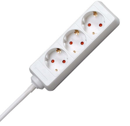 Heinrich Kopp 128688650 Steckdosenleiste ohne Schalter 3fach Arktis-Weiß Schutzkontakt 1 St. - Power Strip