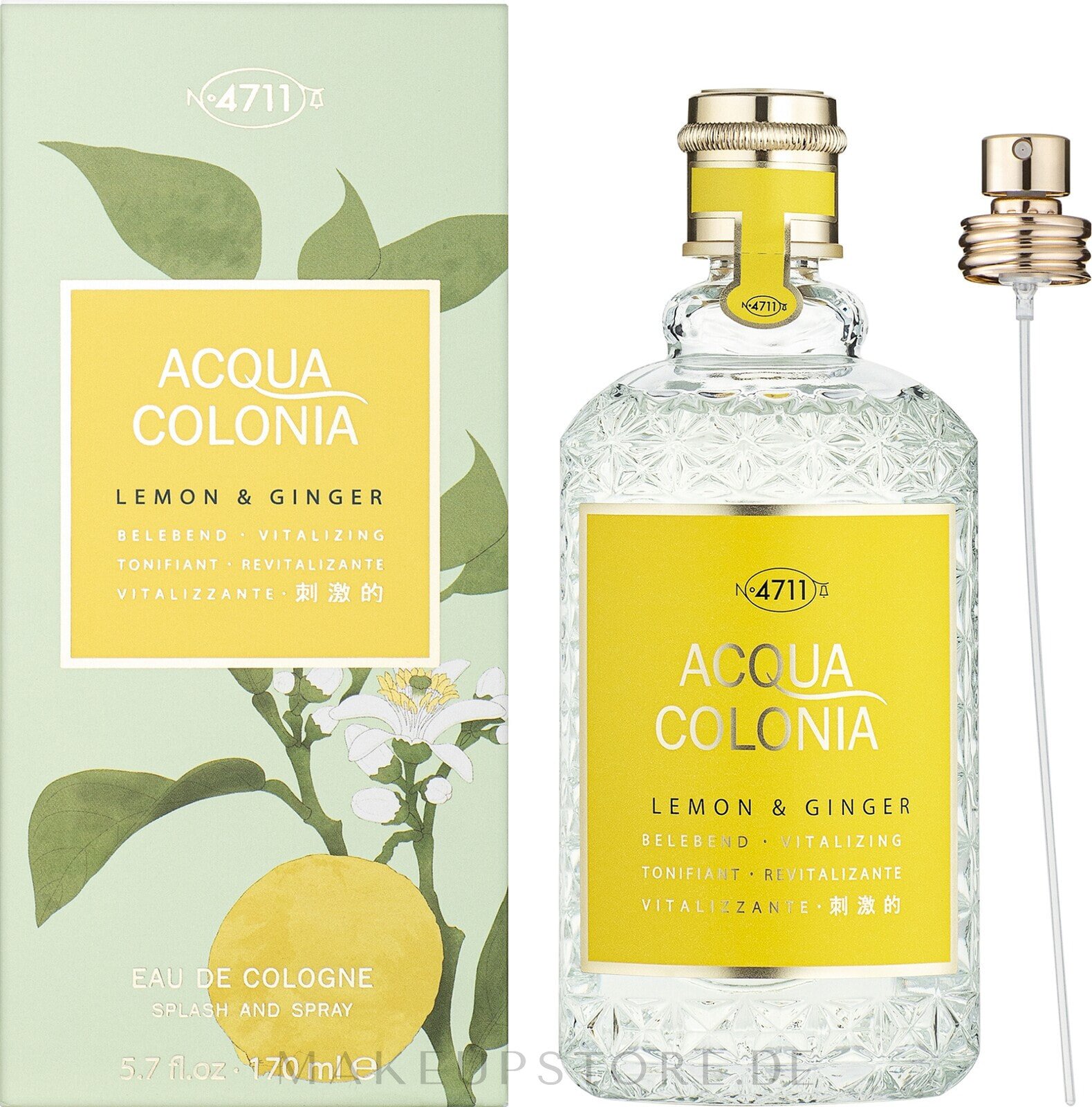 Maurer & Wirtz 4711 Aqua Colognia Lemon & Ginger - Eau de Cologne