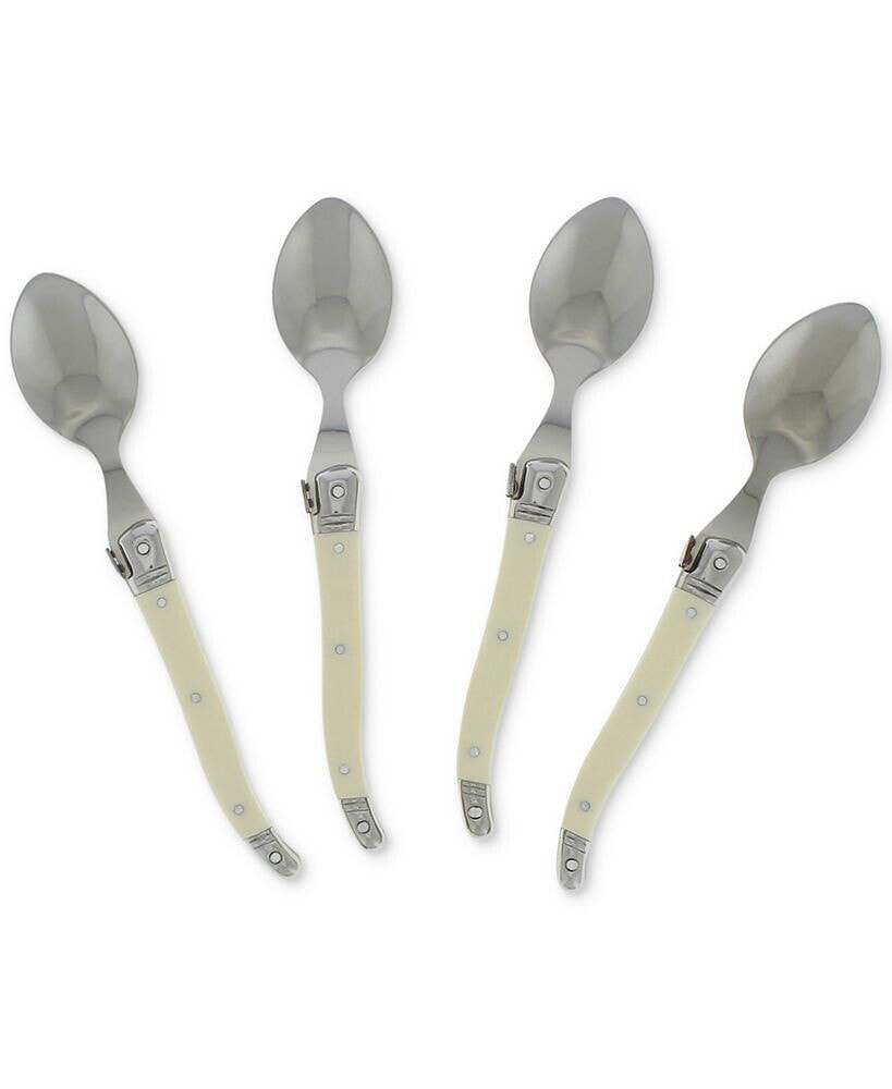 Laguiole Faux Ivory Coffee Spoons, Set of 4