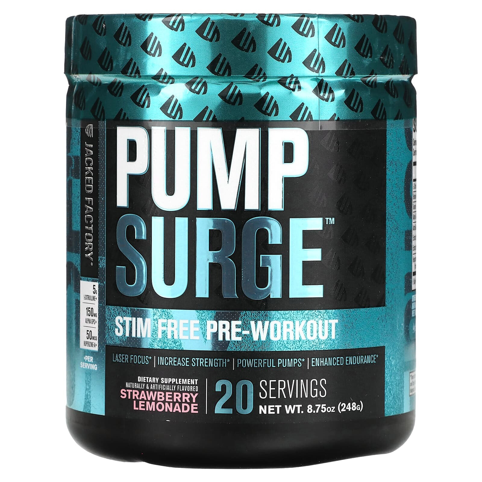 Pump Surge, Stim Free Pre-Workout, Cherry Limeade, 8.82 oz (250 g)