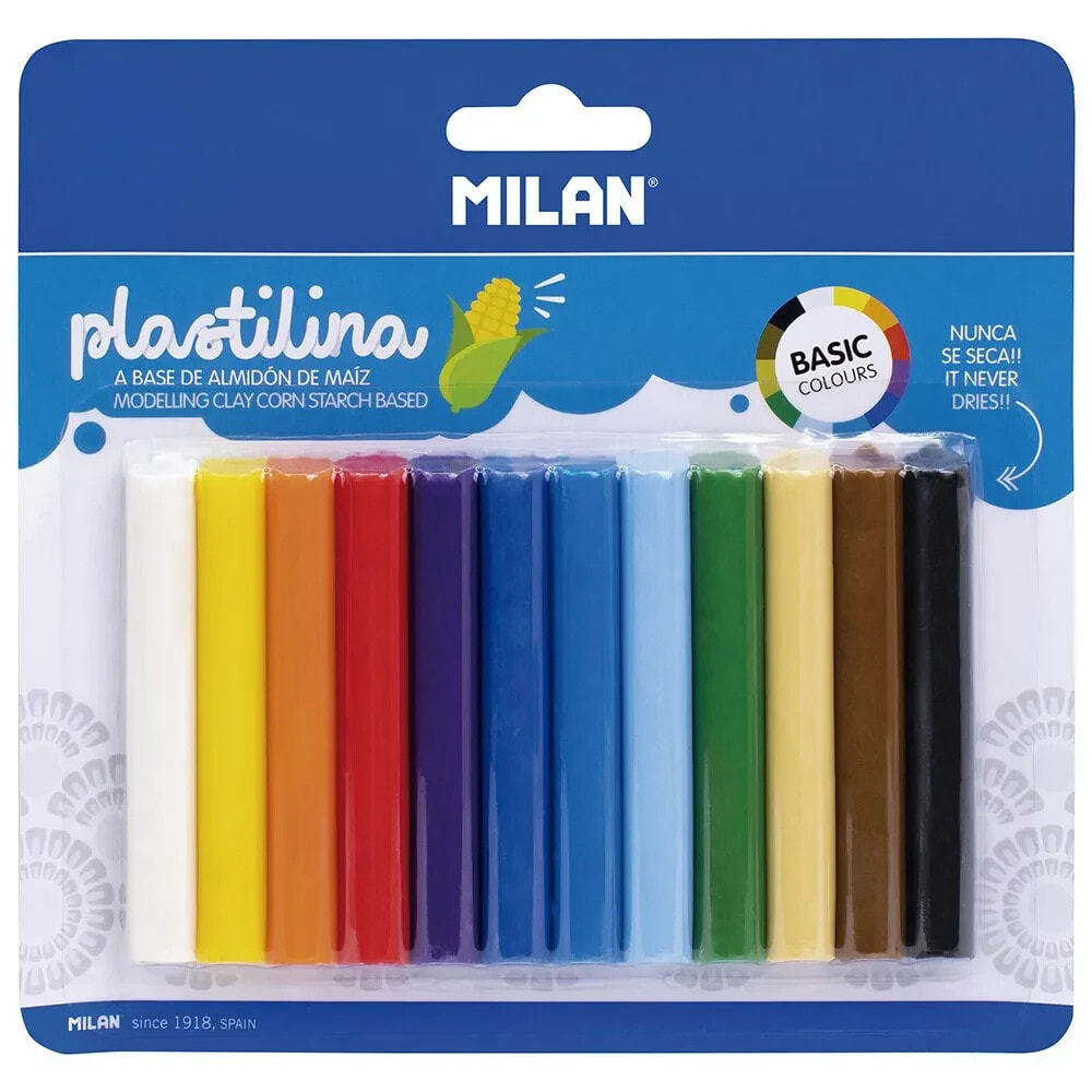 MILAN Blister Pack 12 Modellin Clay Sticks 140g