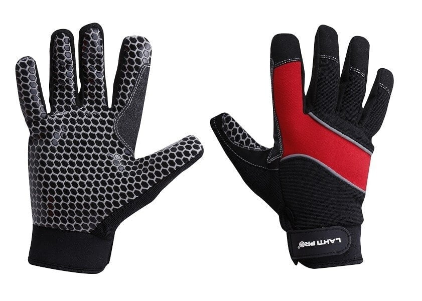 Lahti Pro Workshop gloves black-red size 8 (L281108K)