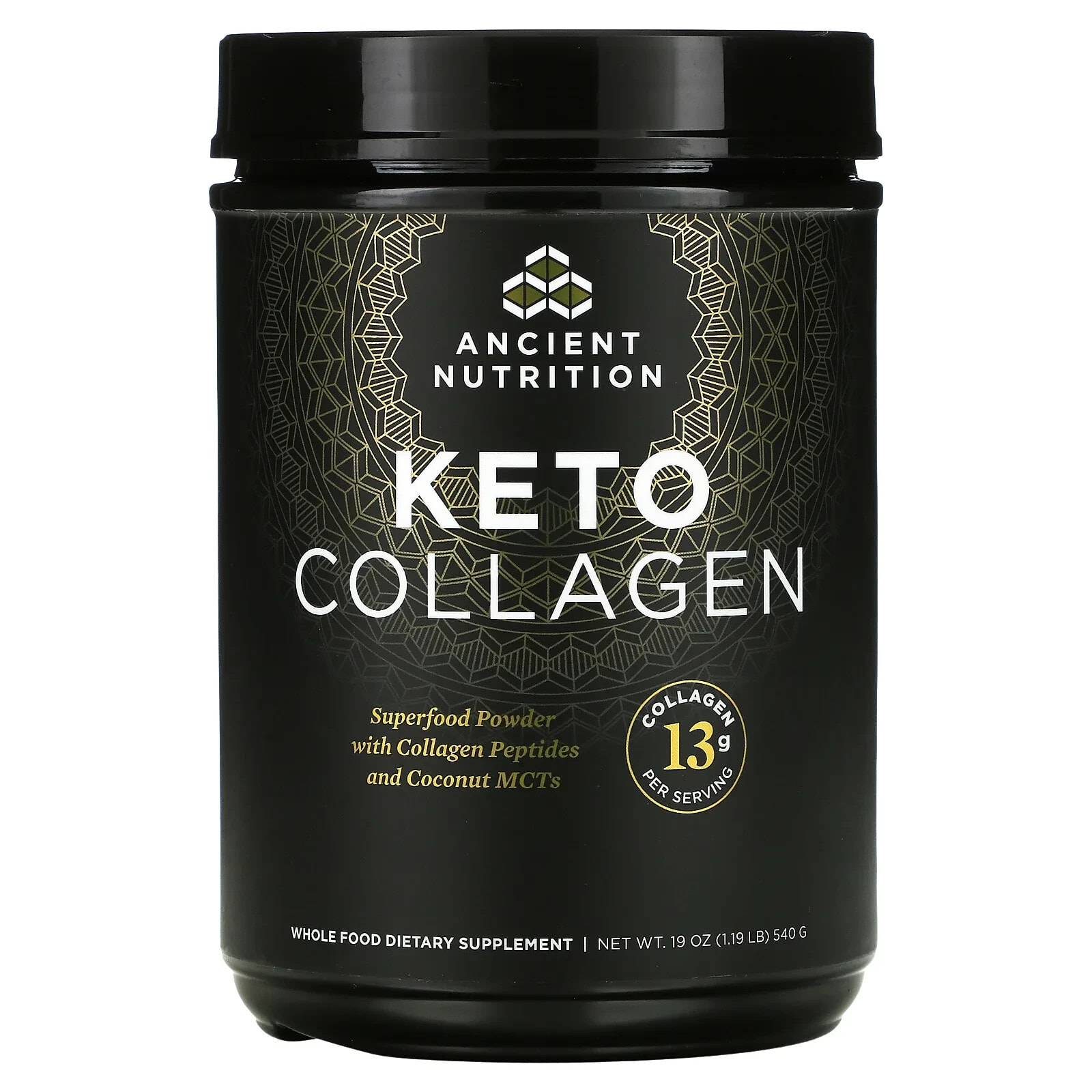 Dr. Axe / Ancient Nutrition, Keto Collagen, 540 г (1,19 фунта)