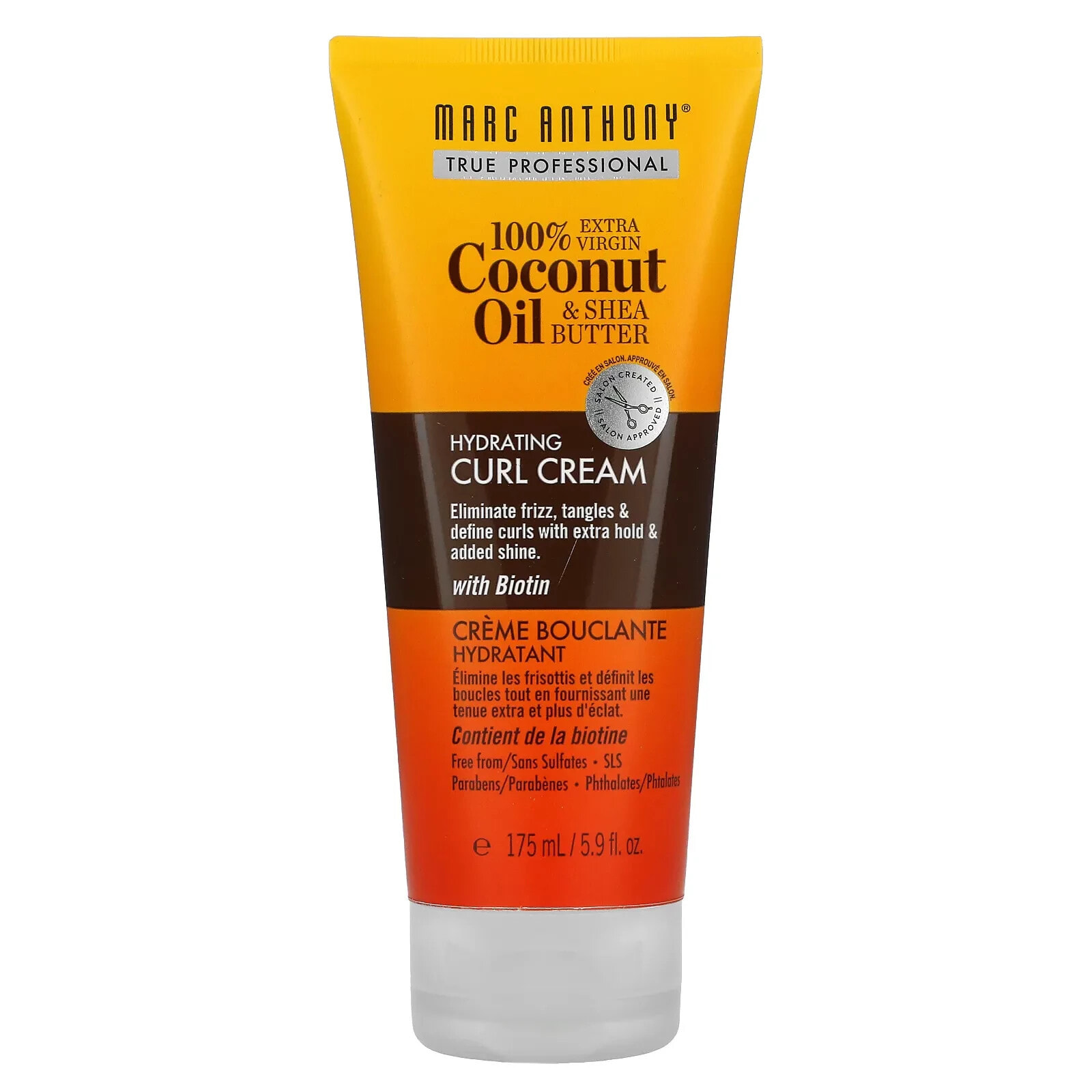 Marc Anthony Coconut Oil & Shea Butter Curl Cream Увлажняющий крем с маслами ши и кокоса для кудрявых волос 175 мл