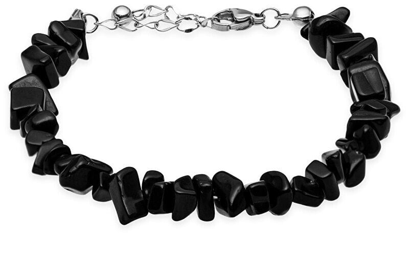 Браслет Troli Modern beaded bracelet with onyx VSB0107S-HMN