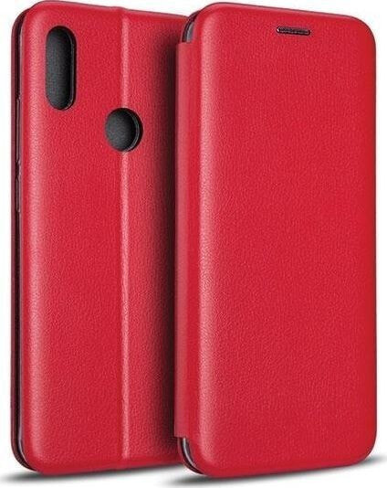 Чехол книжка кожаный красный Samsung S20 noname