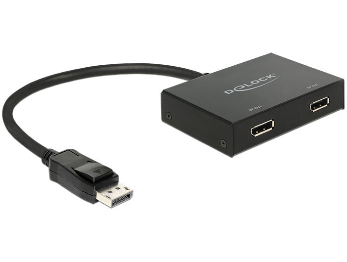 DeLOCK 87665 видео кабель адаптер 0,3 m DisplayPort 2 x DisplayPort Черный