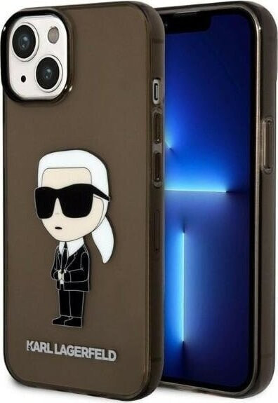 Karl Lagerfeld Etui Karl Lagerfeld KLHCP14MHNIKTCK Apple iPhone 14 Plus czarny/black hardcase Ikonik Etui Karl Lagerfeld