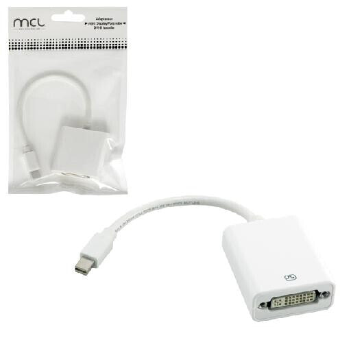 MCL Samar MCL CG-293CZ - 0.1 m - Mini DisplayPort - DVI - Male - Female - White